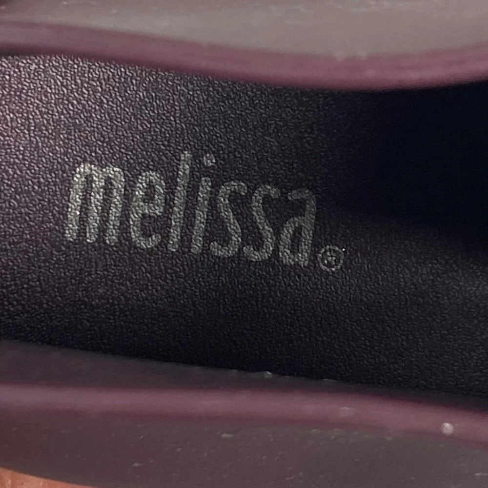 Melissa Stellar Lace Up Combat Chunky Platform Boot Bootie Burgundy